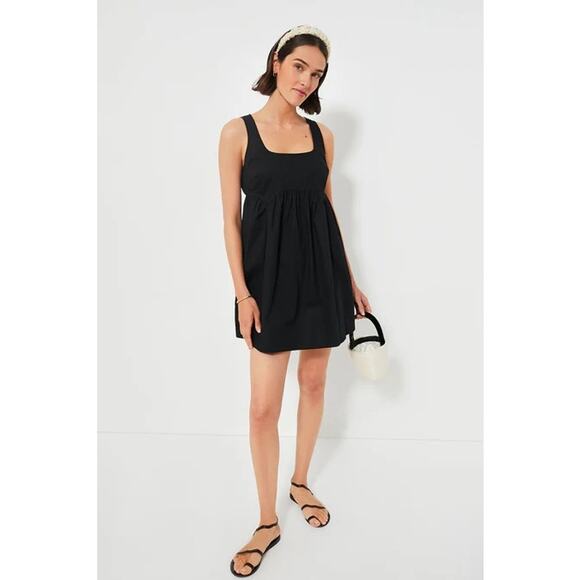 NWT Pomander Place Black Sleeveless Porto Mini LBD Cotton A-Line Pocket Dress XS - Picture 9 of 9